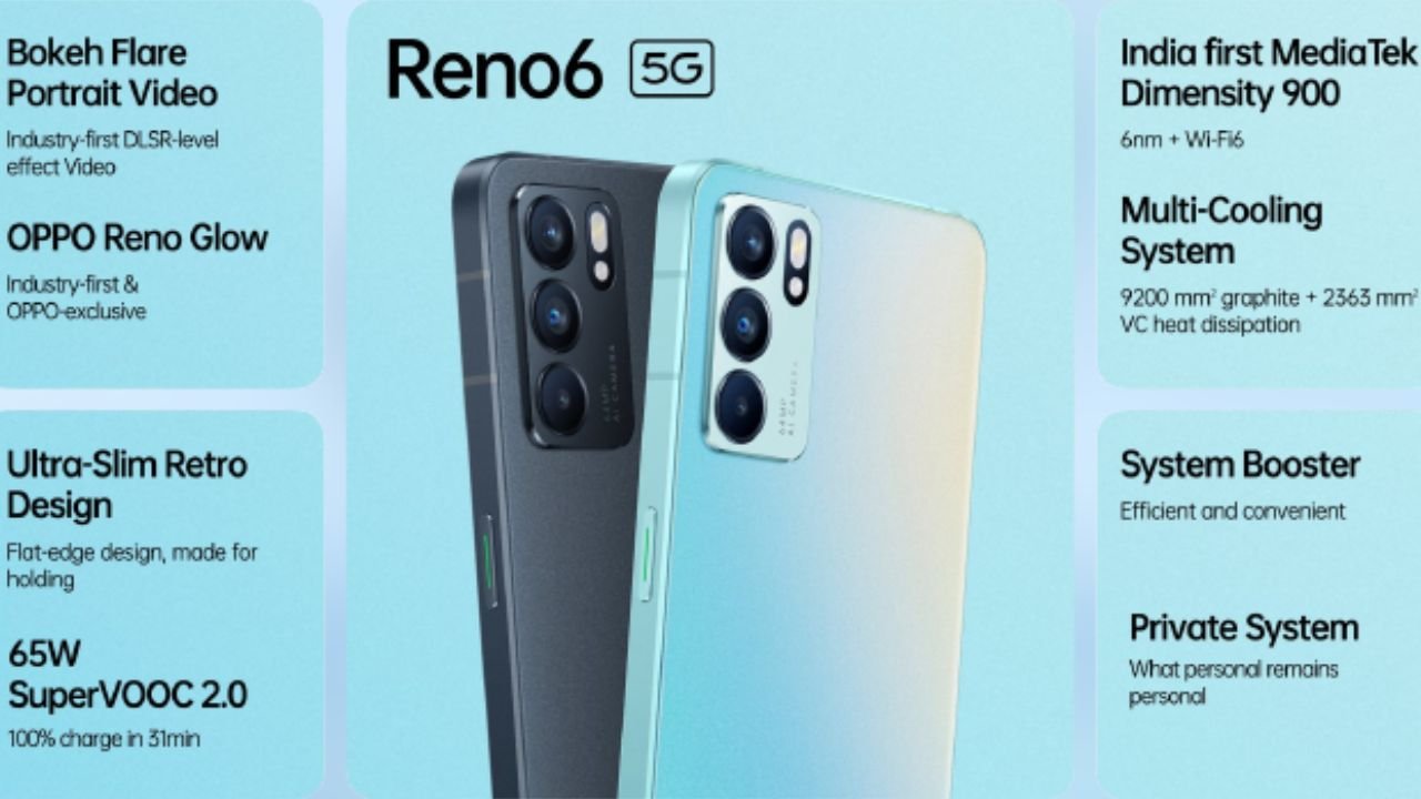 Oppo Reno 6 Price in India, Full Specifications