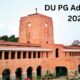 DU PG Admission 2023