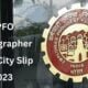 EPFO Stenographer Exam City Slip 2023