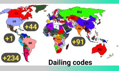 How does our country get the dialing code, used before phone numbers like (+1, +234, +44, +91, and many more)