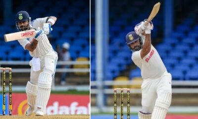 IND vs WI 2nd Test Match Virat Kohli close to a century, Rohit Sharma broke Gavaskar and Gambhir years old record