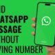 WhatsApp Latest Feature A new feature came on WhatsApp, Now you can chat without saving unknown numbers, let's know about this Amazing Feature