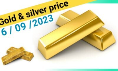 Gold and silver price on 6 September 2023