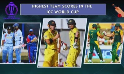 Highest Team Scores in The ICC World Cup