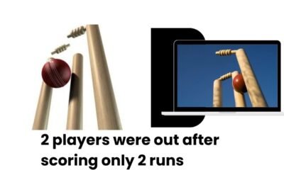 2 players were out after scoring only 2 runs
