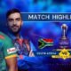 SA vs AFG Highlights South Africa beats Afghanistan by five wickets