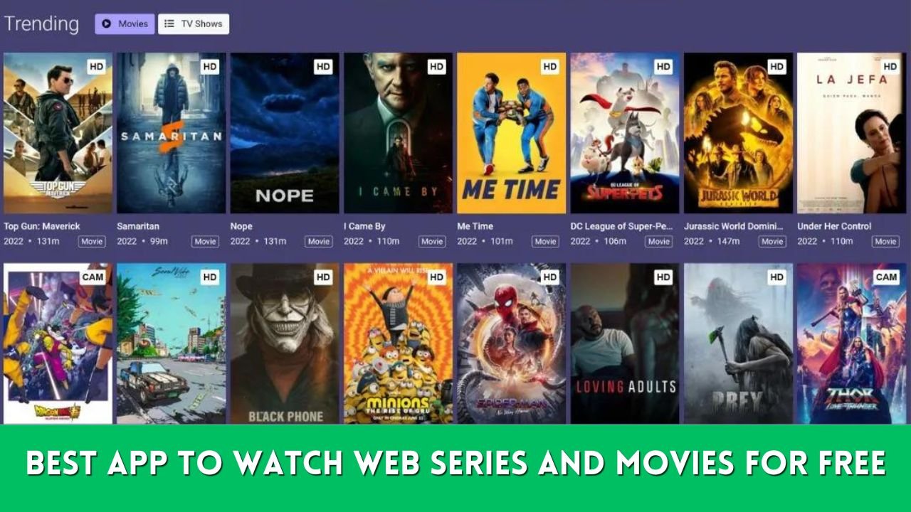 Best App To Watch Web Series And Movies For Free